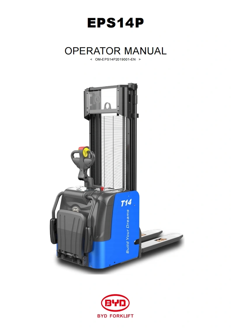 比亚迪12713387-00-to¿µeµeisai_S14PS_Fi¦µuctee操作与维护手册，含电器液压原理图