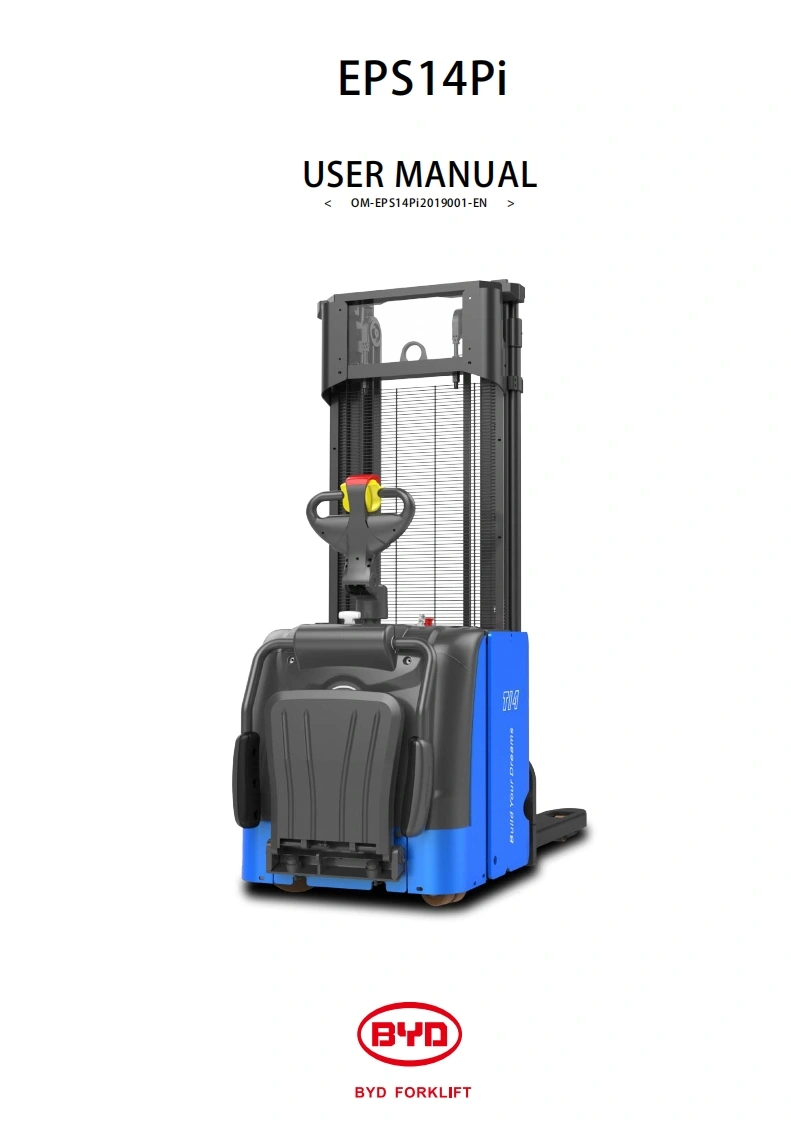 比亚迪Fi¦F¡12782346-00_EPS14Pi_Operation-Manual_EN-20200229操作与维护手册，含电器液压原理图