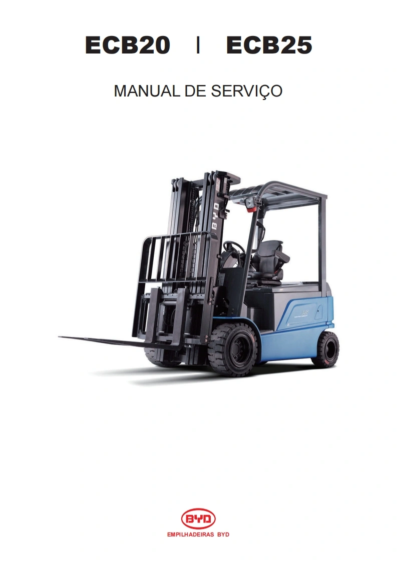 比亚迪Manual-de-Servioo-ECB20-ECB25-Port操作与维护手册，含电器液压原理图