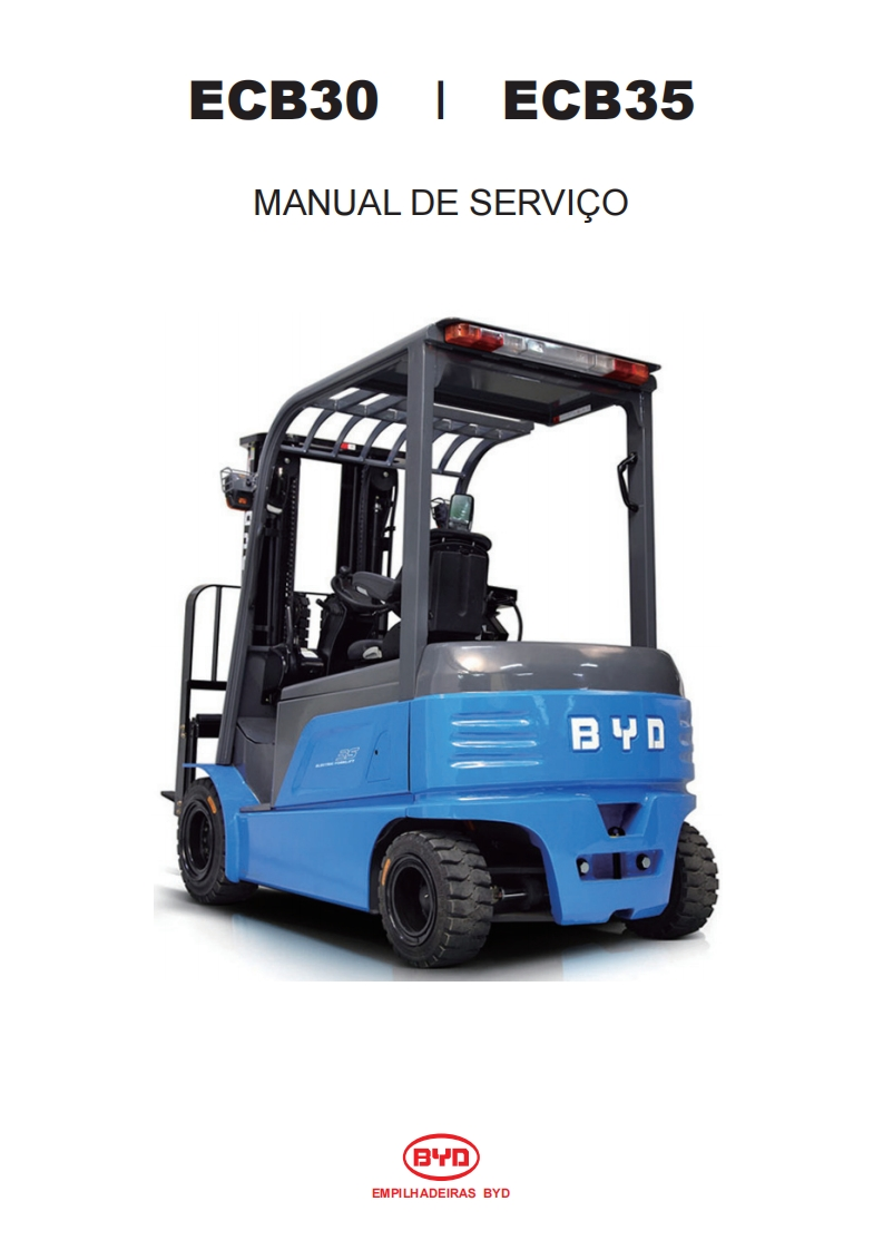 比亚迪Manual-de-Servioo-_-ECB30-ECB35操作与维护手册，含电器液压原理图