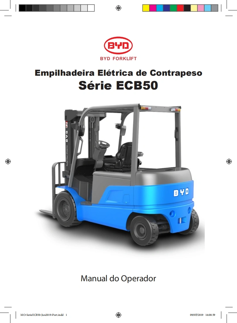 比亚迪Manual-do-Operador-ECB50-Jun2019-Port-Impressao操作与维护手册，含电器液压原理图