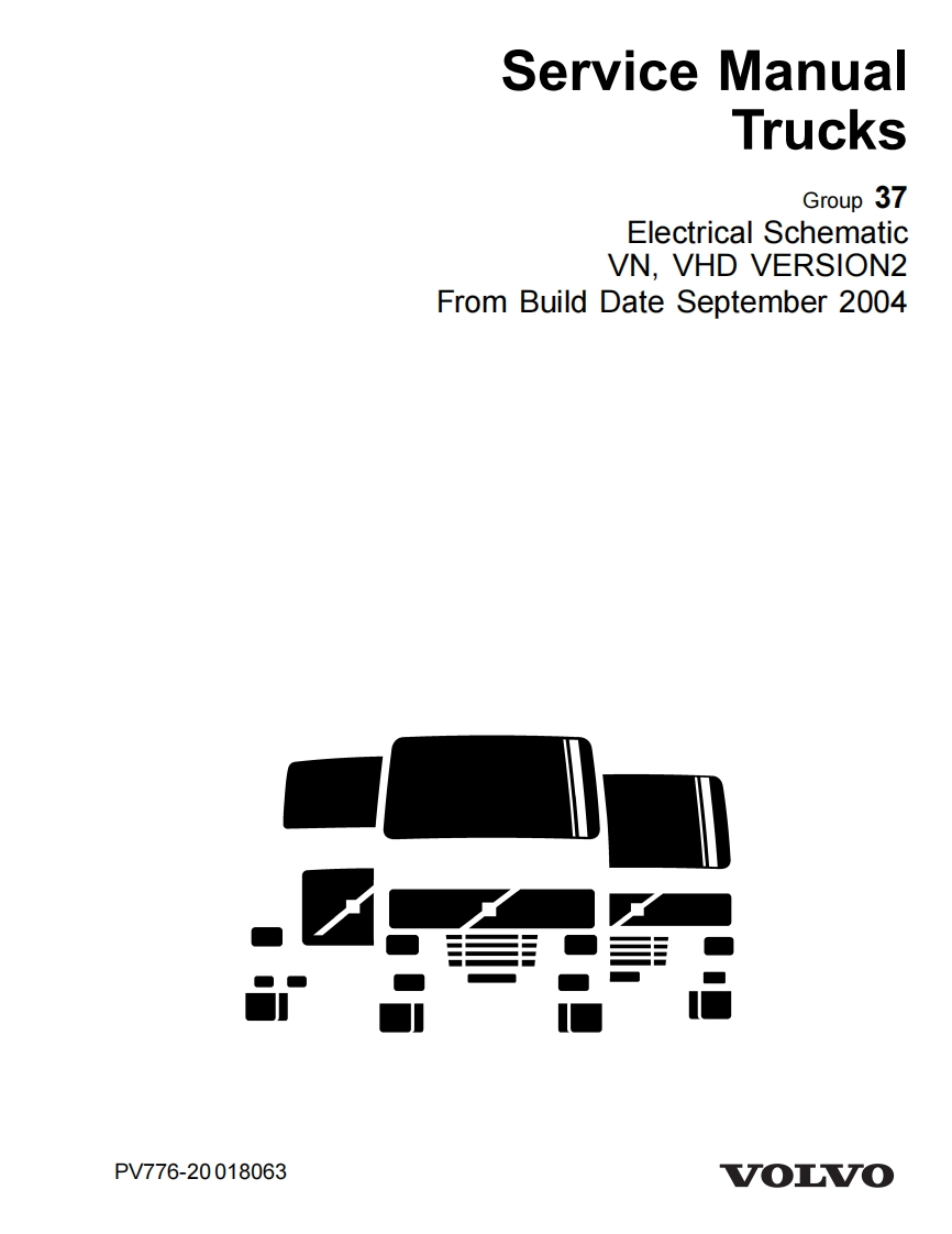 沃尔沃VOLVO-VNL-VHD卡车维修用电器原理图2004-DIAGRAMAS-ELECTRICOS-COMPLETOS-pdf