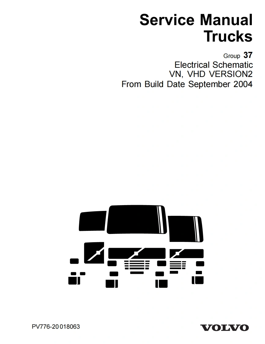 沃尔沃VOLVO-VNL-VHD卡车维修用电器原理图2004-DIAGRAMAS-ELECTRICOS-COMPLETOS-pdf