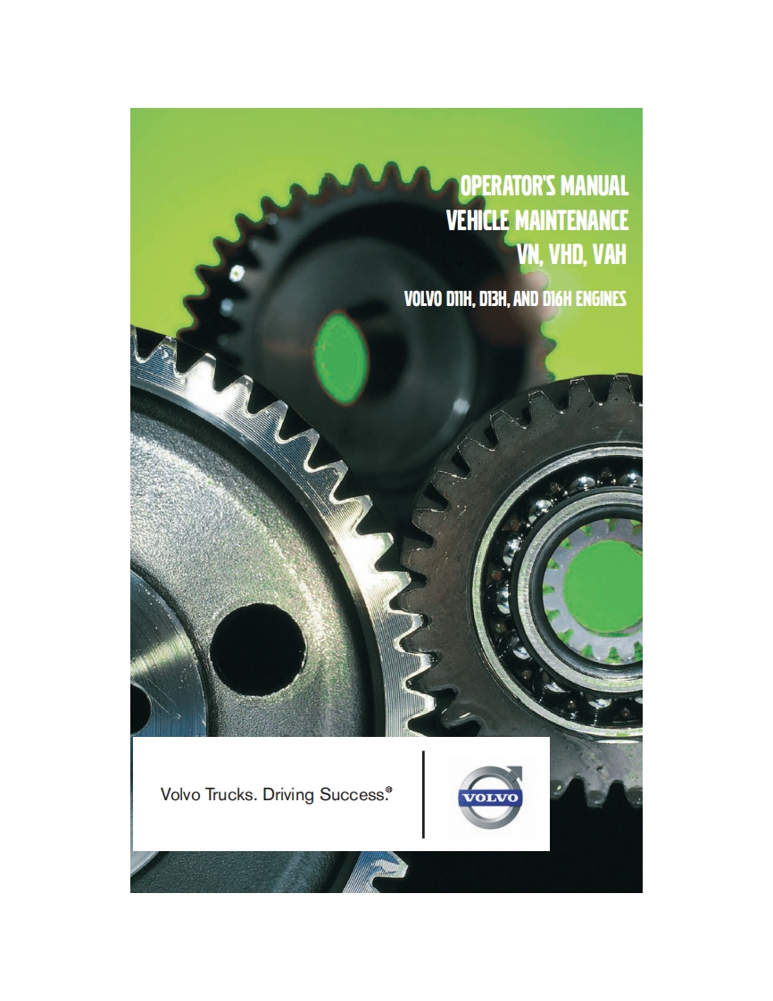 沃尔沃卡车Volvo-d11H-d13H-AND-D16H-engines-Operators-Manual维修手册-找手册网