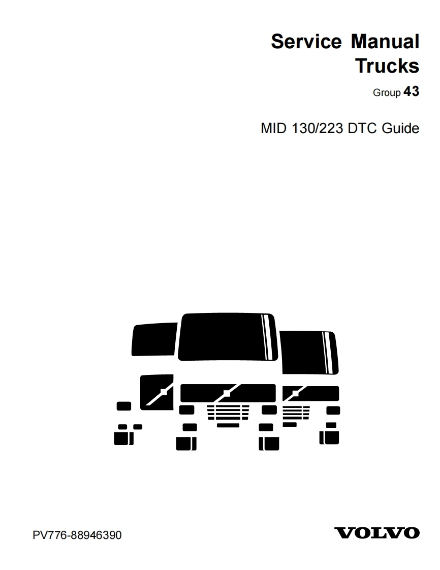 沃尔沃卡车Volvo_Truck_Transmission_MID_130-223_DTC_Guide维修手册-找手册网