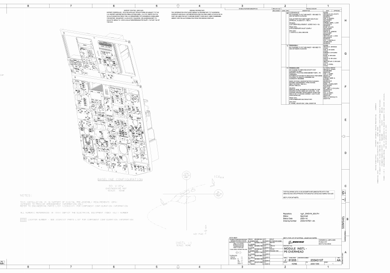 波音737飞机电门帽图纸
