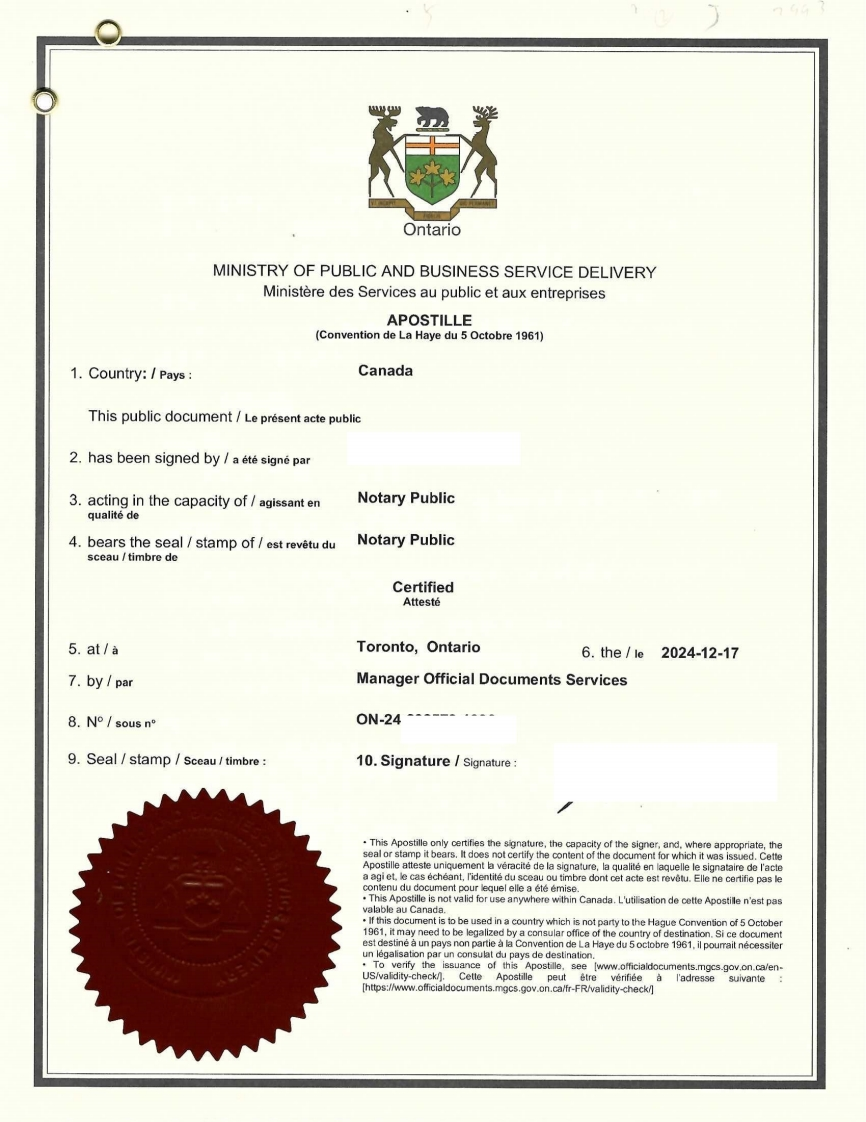 海牙认证-离婚起诉状-摘录-样本