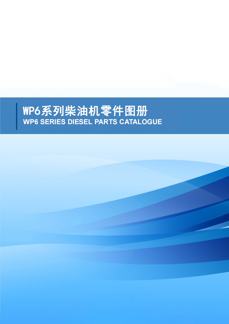 潍柴发动机WEICHAI-WP6G140E22-SERIES-DIESEL-PARTS-CATALOGUE零部件手册