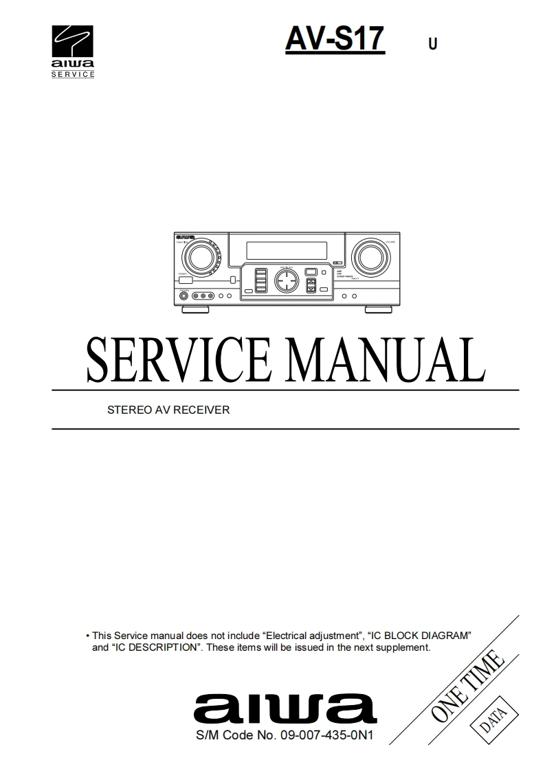 爱华Aiwa-AV-S17-维修手册-找手册网