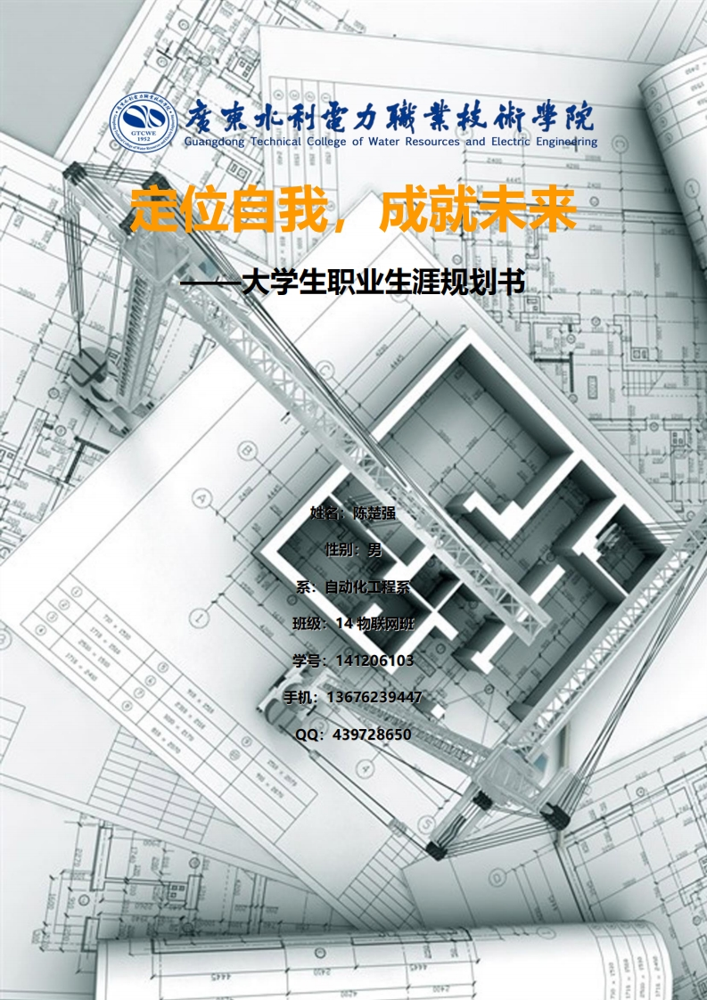 物联网班陈楚强个人职业生涯规划书