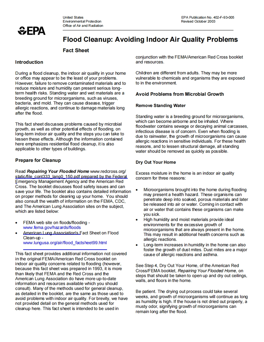 环境与健康7-FloodCleanup-AvoidingIndoorAirQualityProblems
