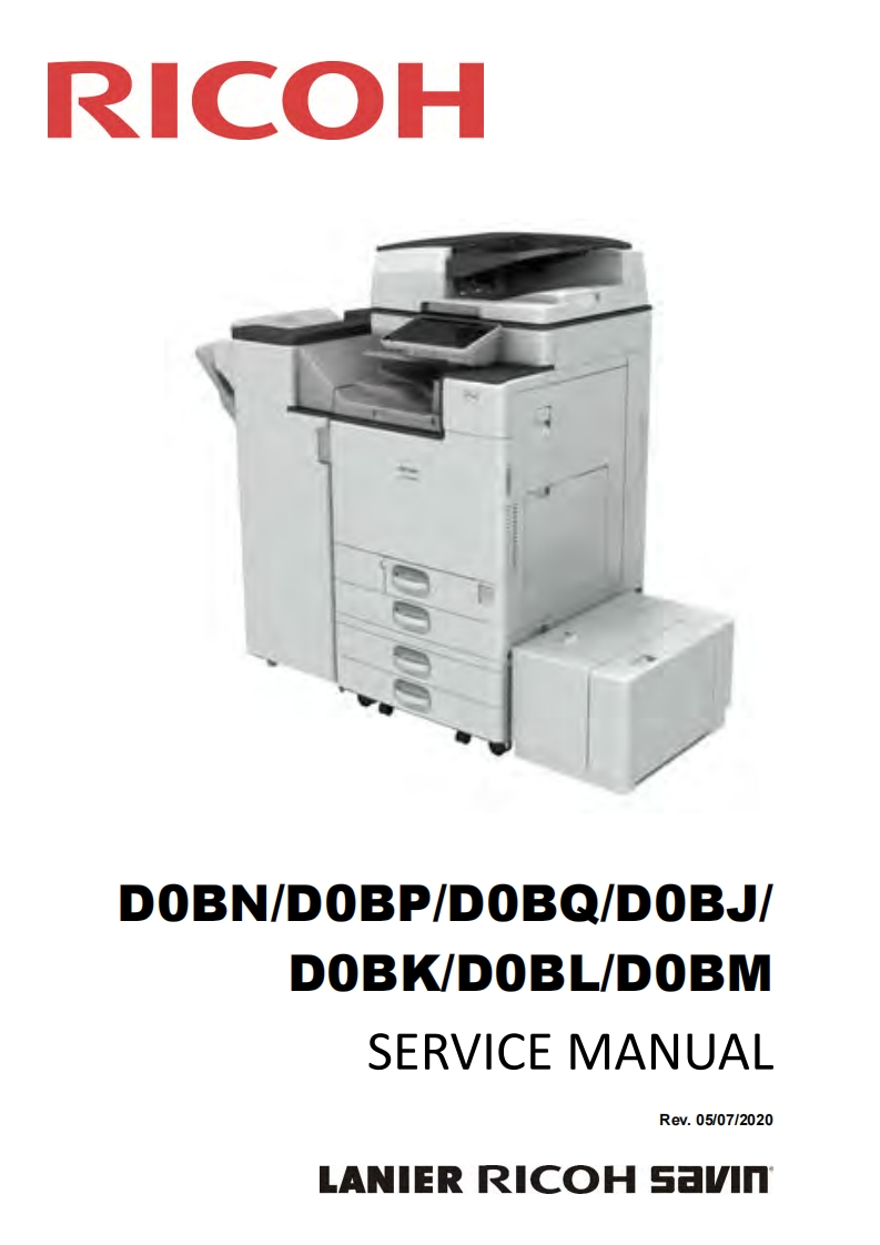 理光打印机RICOH-DOT-DOBN_DOBP_DOBQ_D0BJ_-DOBK_DOBL_DOBM-SERVICE-MANUAL维修手册