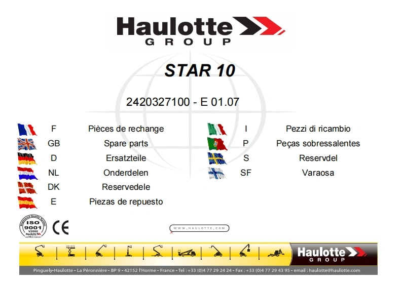 皓乐特HAULOTTE-Star10-etter-januar-2007说明书含电器液压原理图