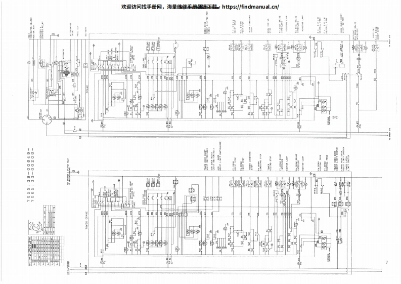 神钢挖掘机Kobelco-7065-Electric-Wiring-Diagrams挖掘机维修手册含电器液压原理图