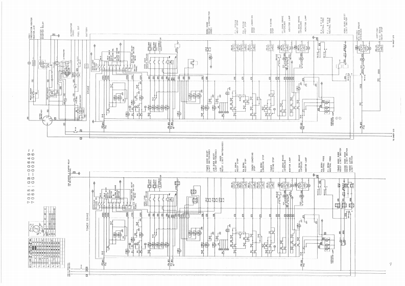 神钢挖掘机Kobelco-7065-Electric-维修用电器原理图Wiring-Diagrams