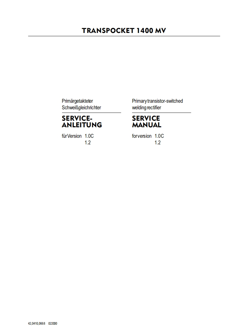 福尼斯fronius_transpocket_1400mw_电焊机维修图纸手册