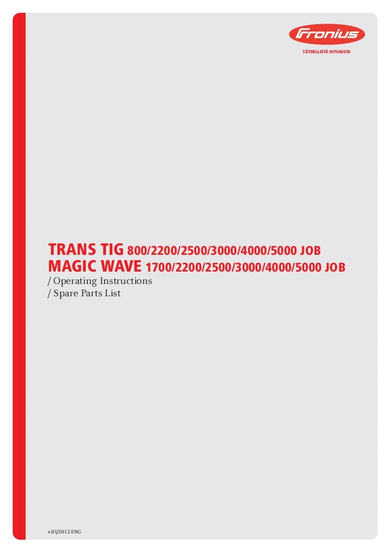 福尼斯电焊机FroniusTransTigMagicWaveOperatingInstructions使用说明书手册含电器原理图-找手册网
