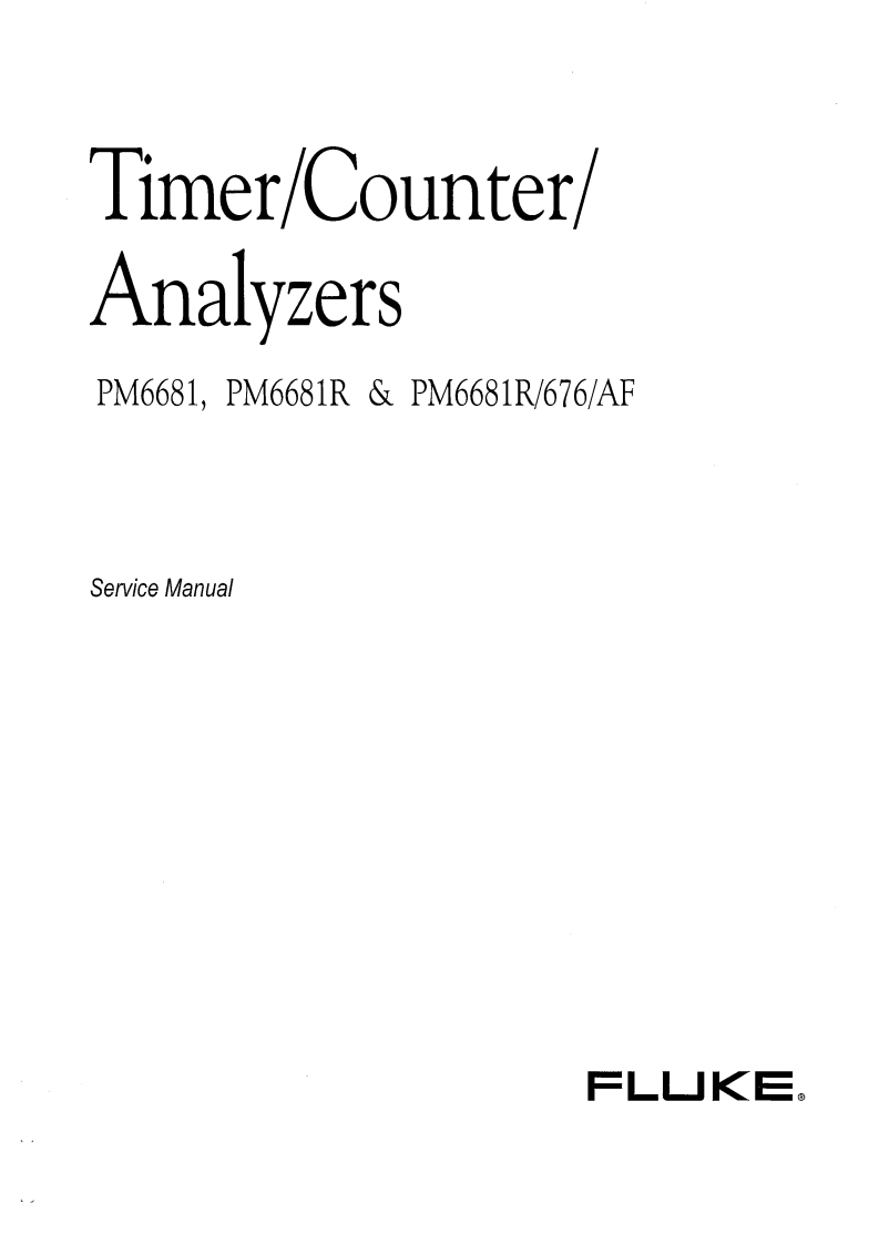 福禄克fluke_pm6681_counter_sm维修手册含电器原理图-找手册网