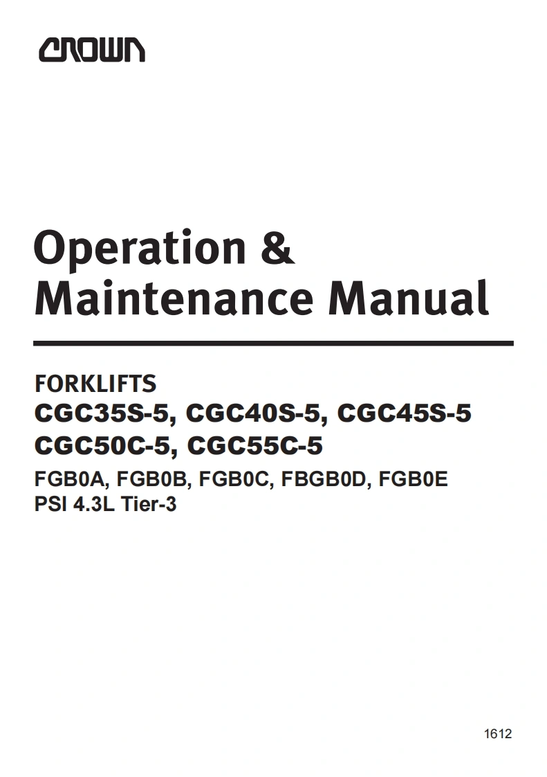 科朗叉车cg操作与维修手册含电器液压原理图
