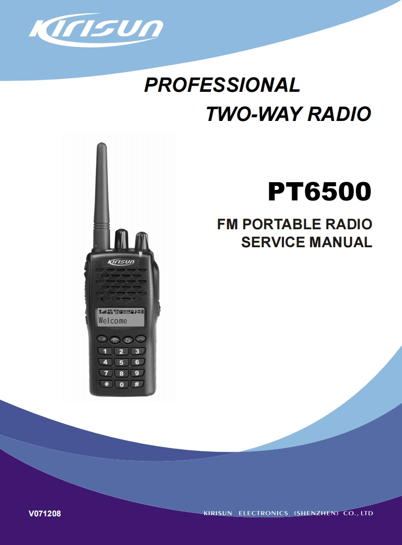 科立讯PT6500-Service-Manual维修手册含电器原理图