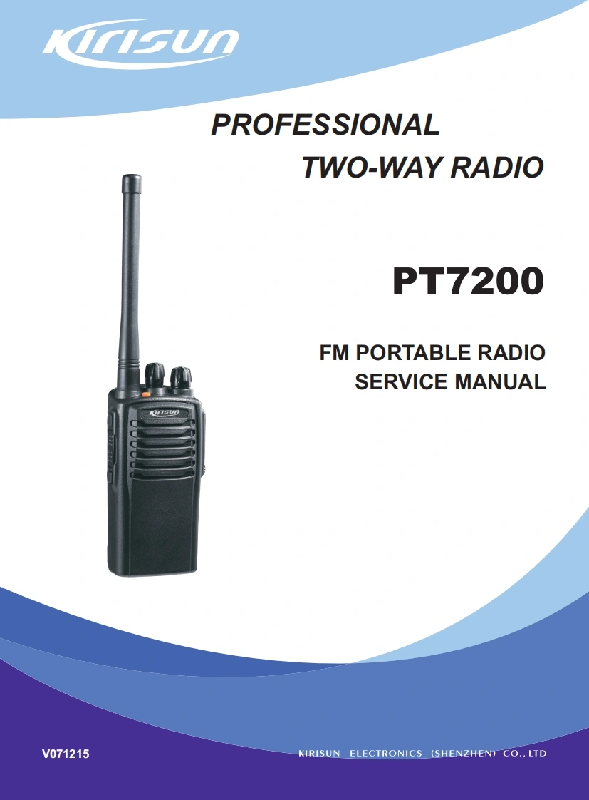 科立讯PT7200-Service-Manual维修手册含电器原理图