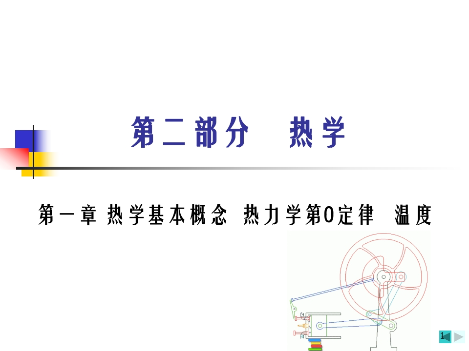 第一章热学基本概念热力学第0定律温度