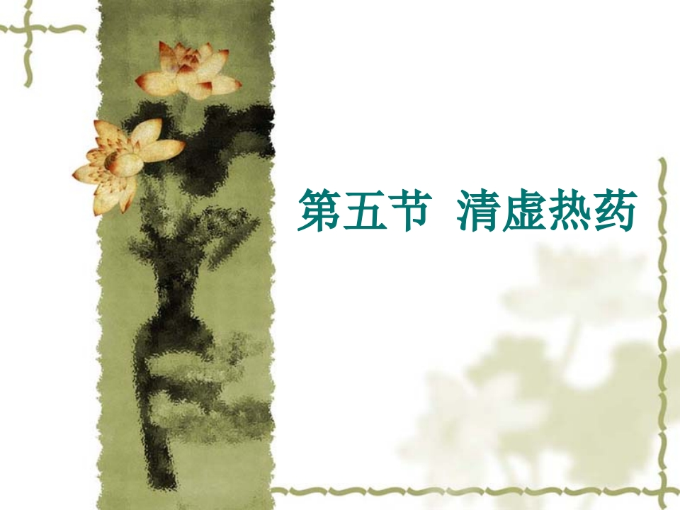 第六章清热药（5）