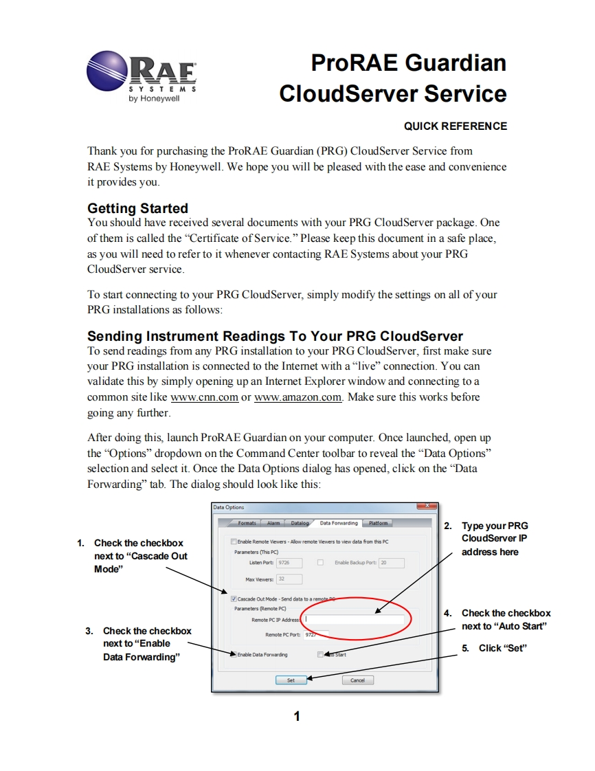 简明操作说明书手册_ProRAE-Guardian_CloudServer_S01-A140-100_RevA_2