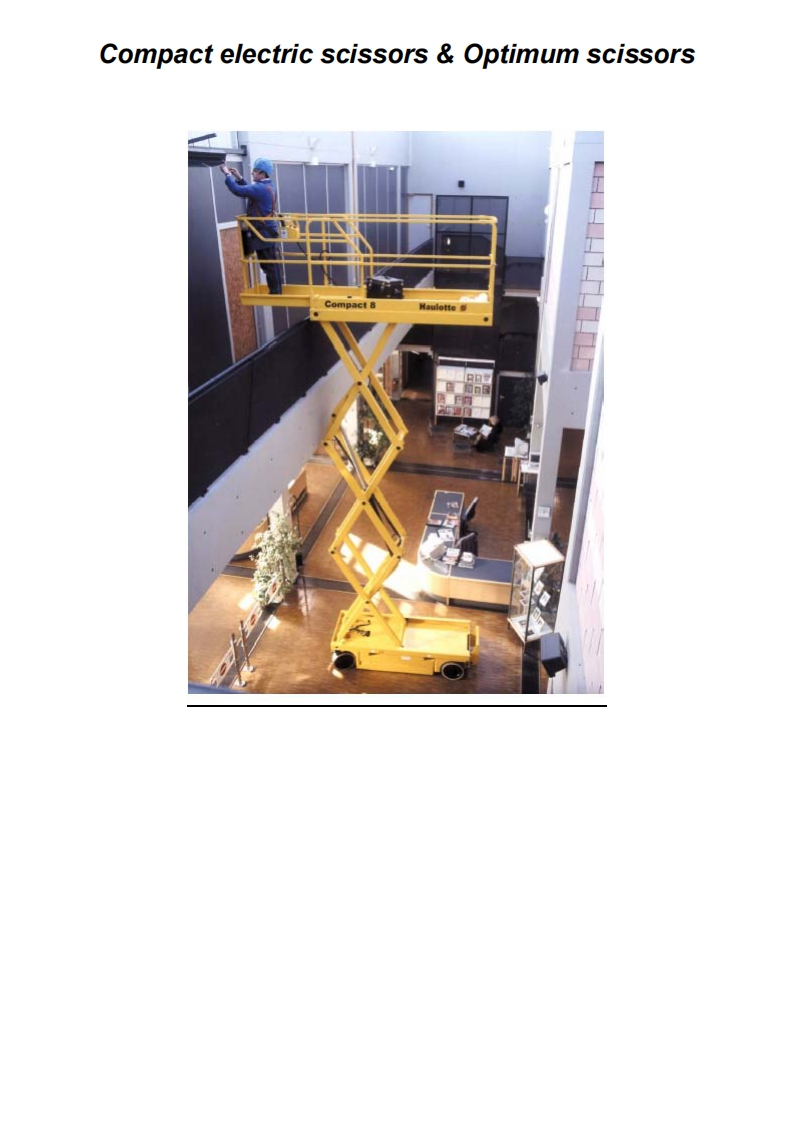 维修维护说明书手册CompactOptimumAftermay2004