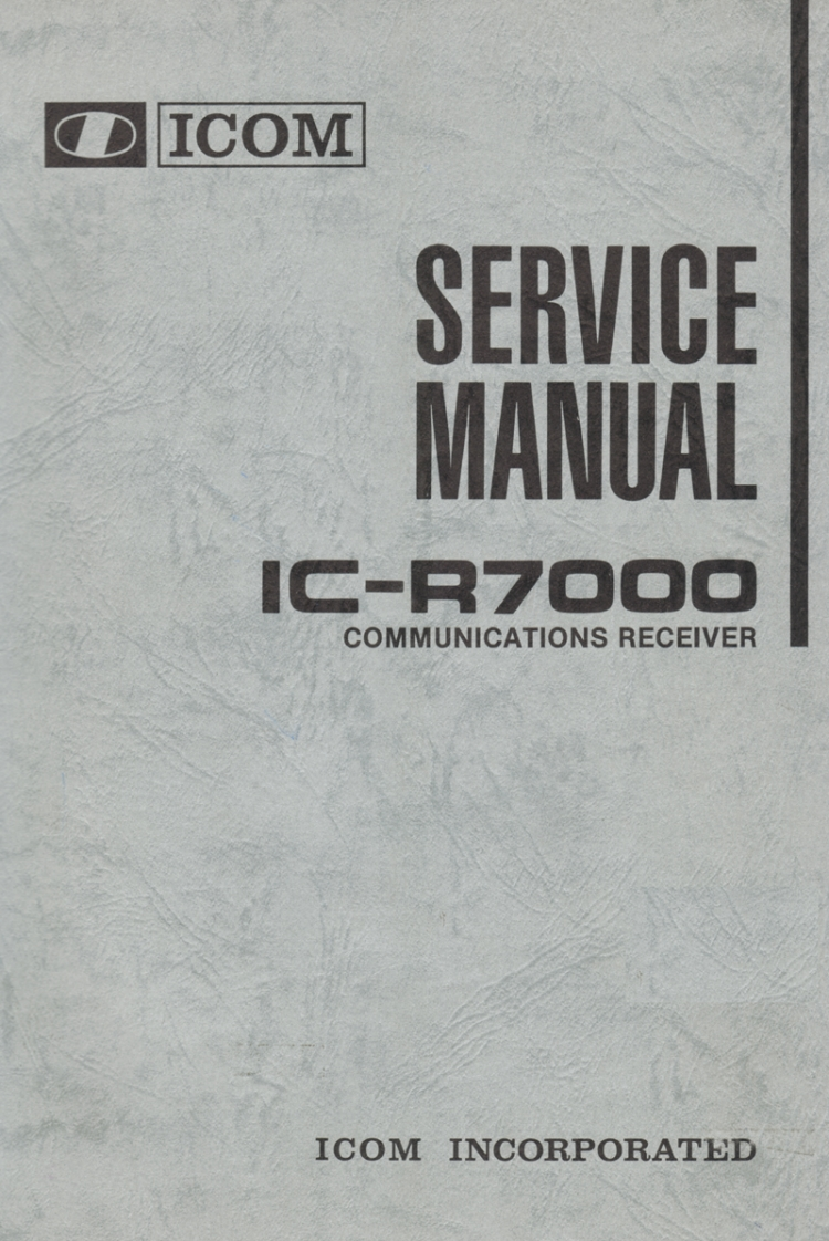 编号103：艾克幕ICOM-IC-R7000维修手册