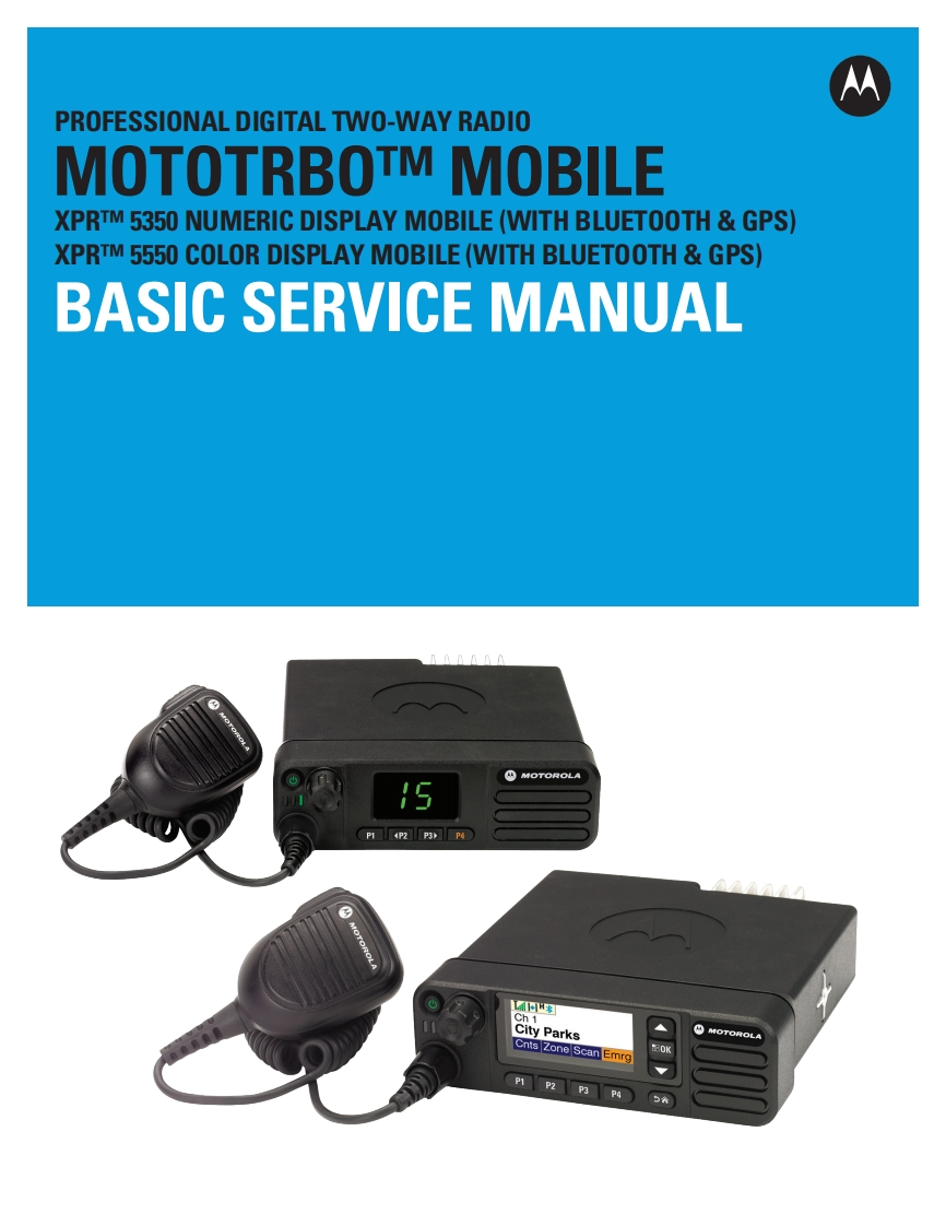 编号11：摩托罗拉MOTOROLA-XPR5350XPR5550Basic维修手册68009515001-B