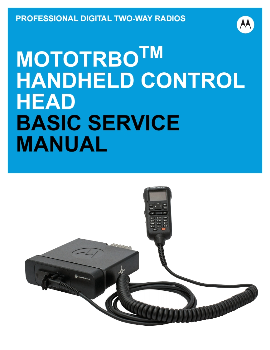 编号14：摩托罗拉MOTOROLA-MototrboHandheldControlHeadBasic维修手册MN001182A01-A