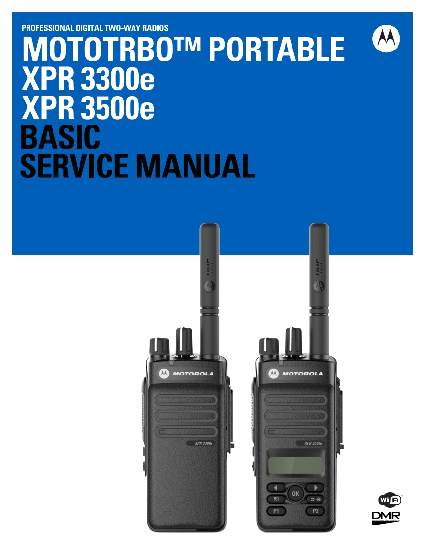 编号15：摩托罗拉MOTOROLA-XPR3300eXPR3500e基础维修手册MN002209A01-AAV1