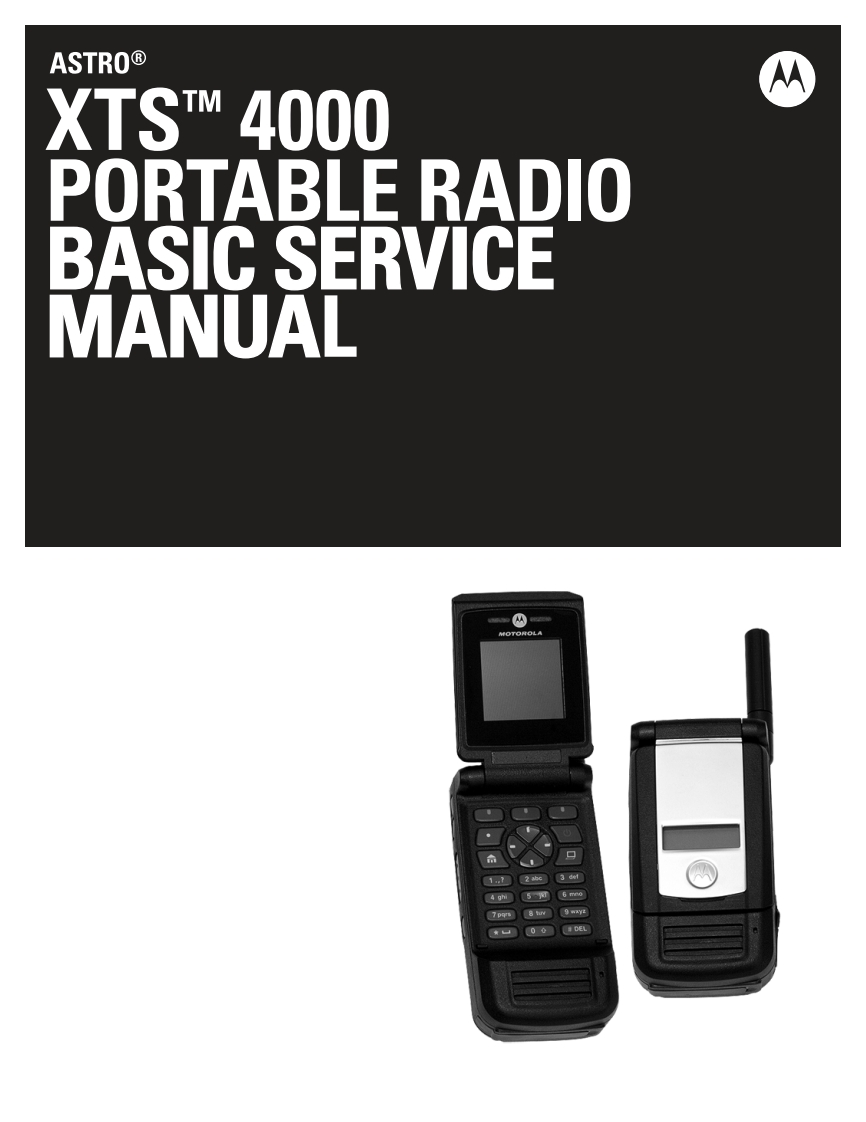 编号18：摩托罗拉MOTOROLA-XTS4000Basic维修手册6871619L01D