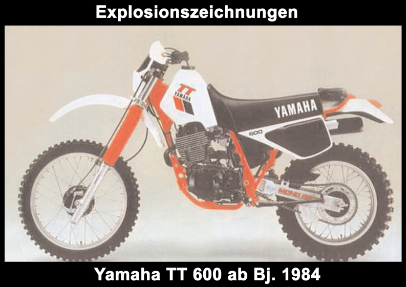 编号20：YAMAHA雅马哈摩托车TT600_1984_零部件图册