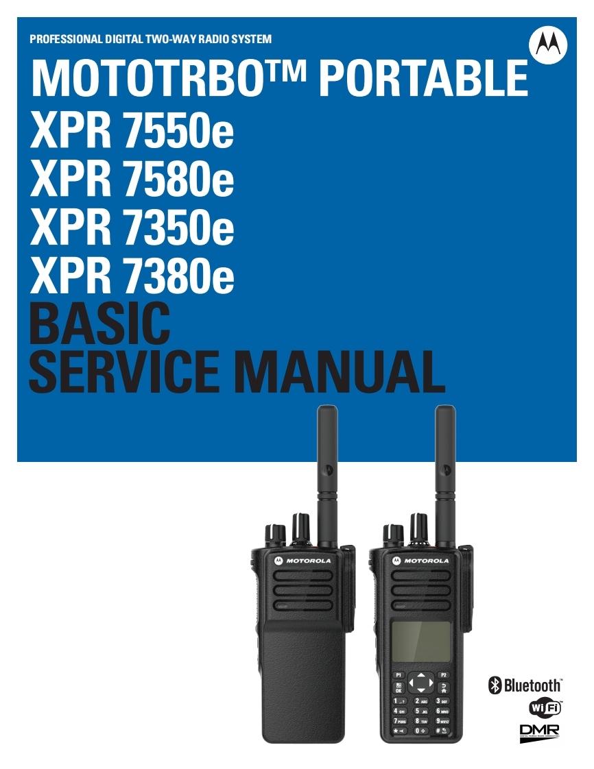 编号20：摩托罗拉MOTOROLA-XPR7550e基础维修手册MN002178A01-AA