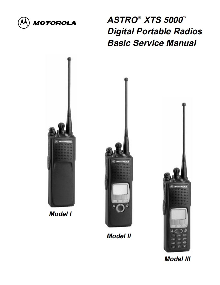 编号29：摩托罗拉MOTOROLA-XTS5000Basic维修手册6881094C28-O