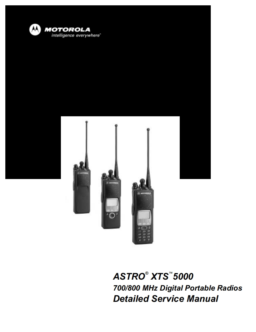 编号43：摩托罗拉MOTOROLA-XTS5000详细维修手册6881094C31-O