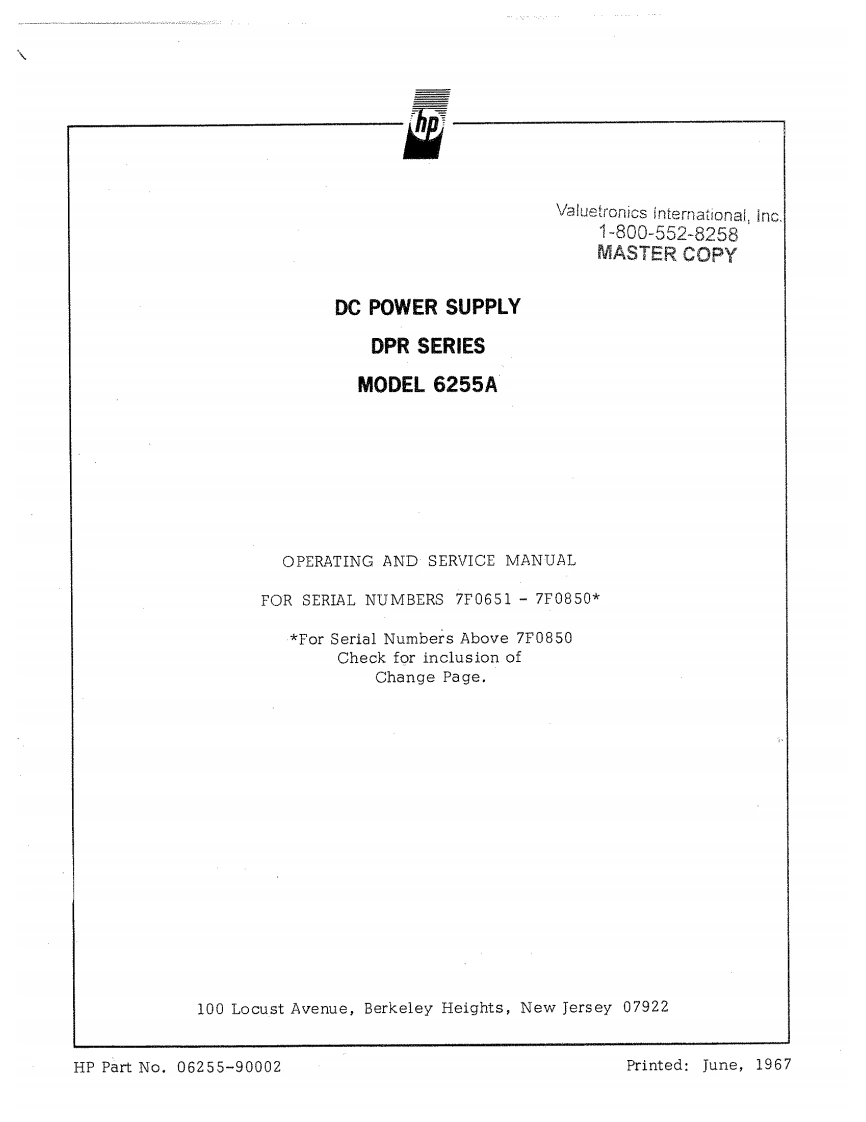 编号45：惠普HP6255AOperating-Service使用与维修手册