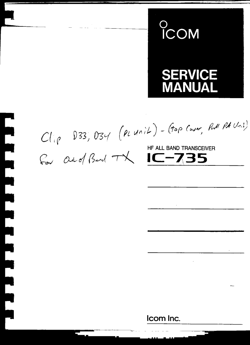 编号47：艾克幕ICOM-IC-735维修手册-找手册网