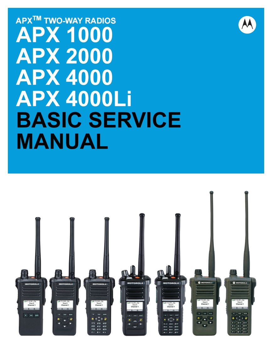 编号49：摩托罗拉MOTOROLA-APX100020004000Li基础维修手册68012004056