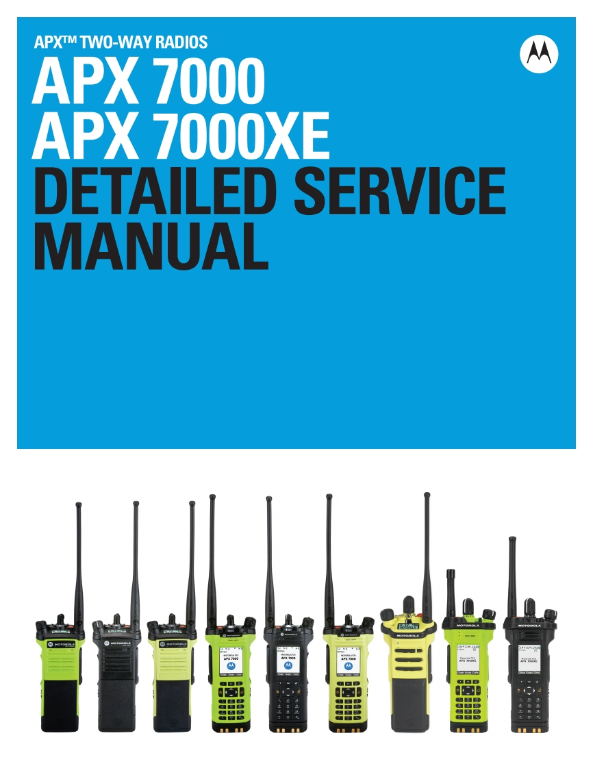 编号51：摩托罗拉MOTOROLA-APX7000TopDisplay详细维修手册Manual6875961M01-H