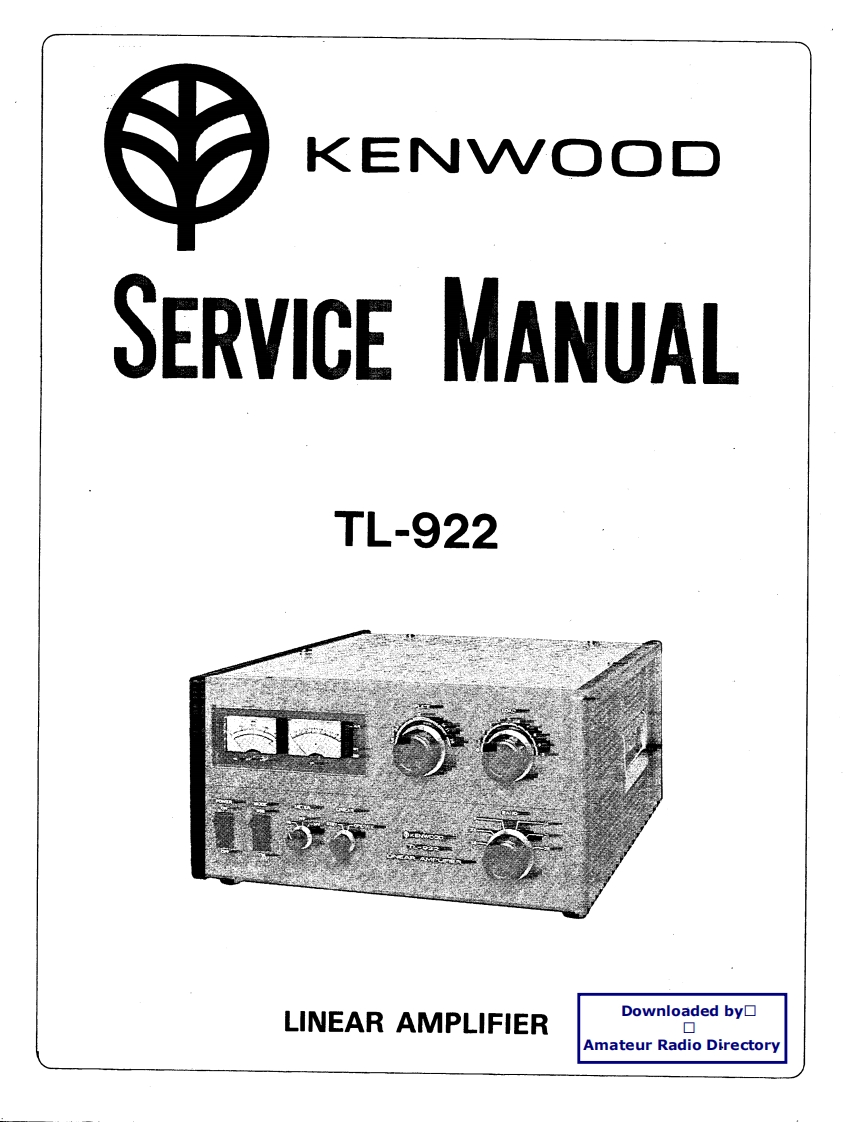 编号5_建伍KENWOOD-_TL922维修使用说明书手册