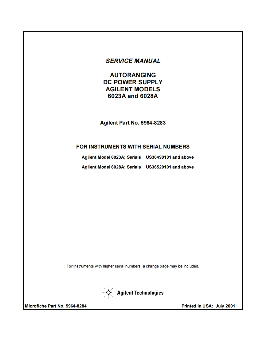 编号66：惠普HP6023A-28AService使用与维修手册