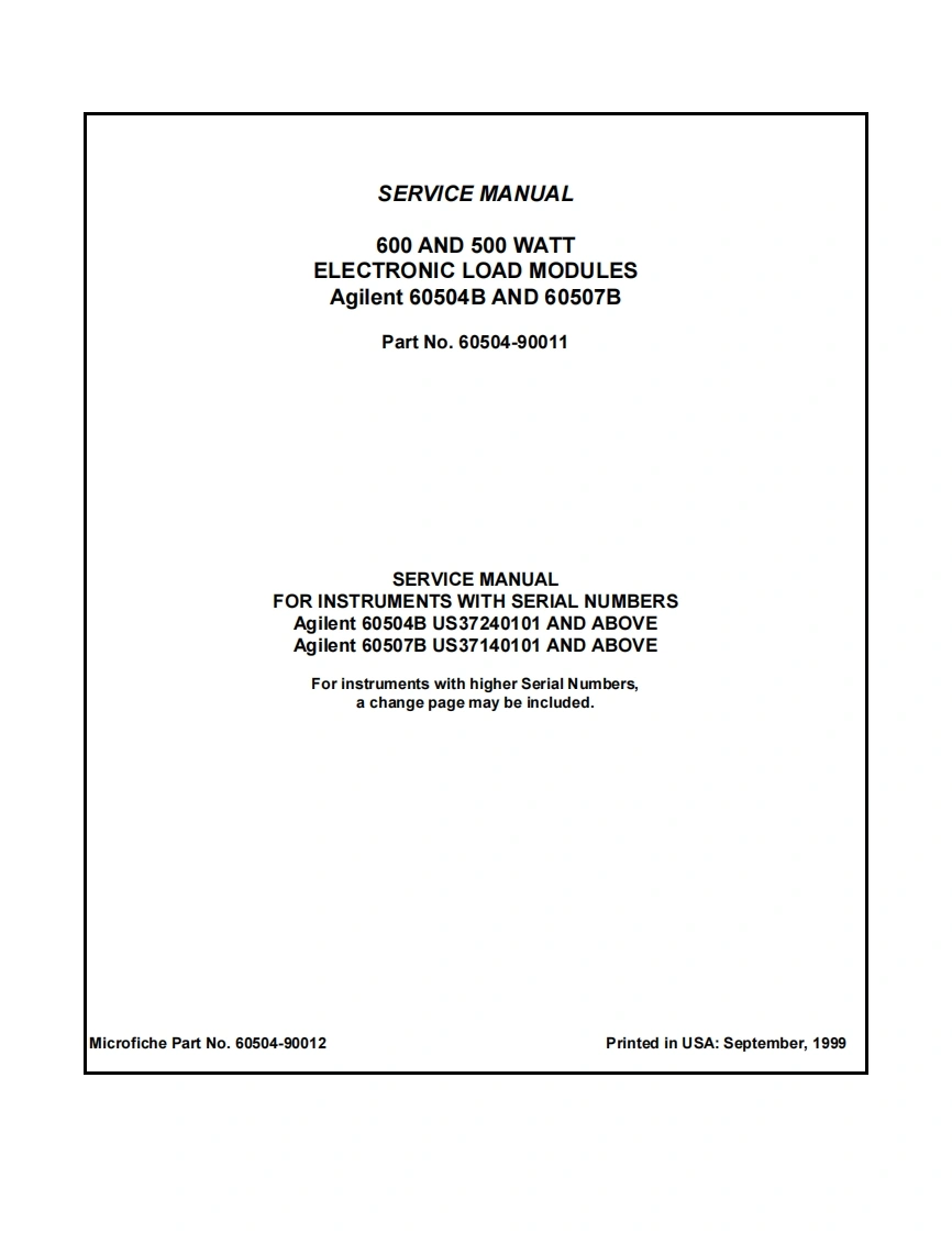 编号73：惠普HP60504B-507BService使用与维修手册