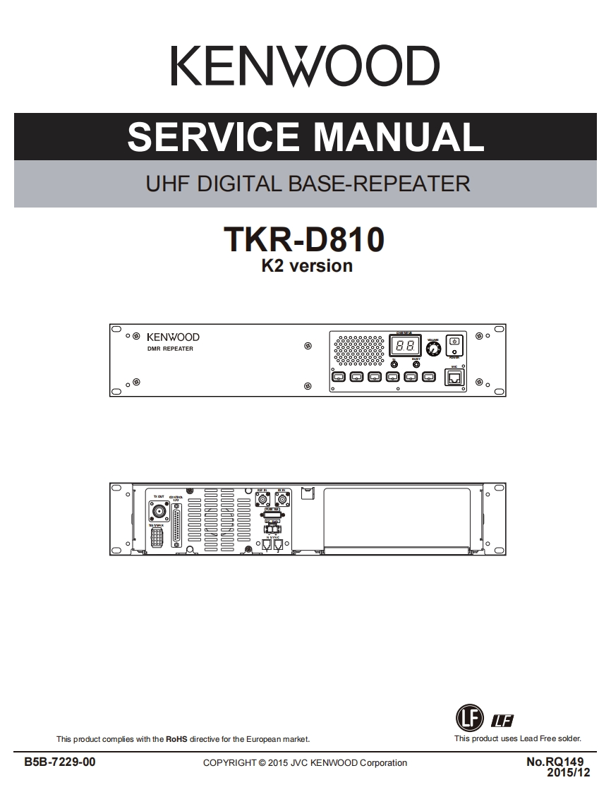 编号76：建伍KENWOOD-TKR-D810K2_B5B-7229-00维修图纸手册-找手册网