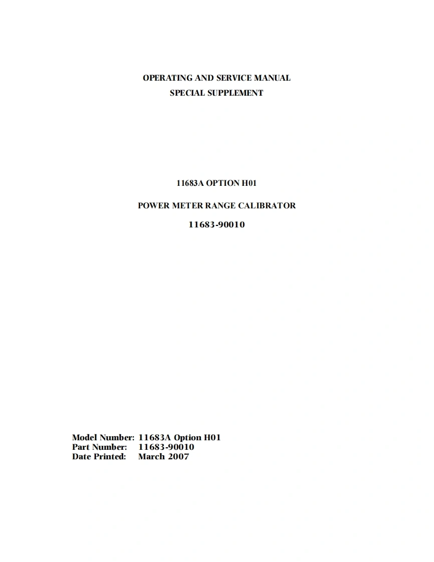编号79：惠普HP11683AH01ops_service使用与维修手册