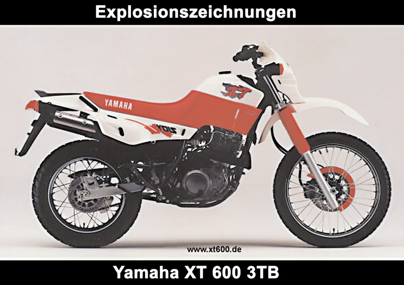 编号8：YAMAHA雅马哈摩托车XT600_3TB_零部件图册