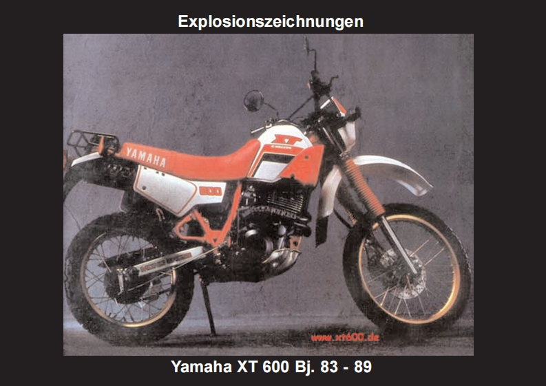 编号9：YAMAHA雅马哈摩托车XT600_1983-89_零部件图册