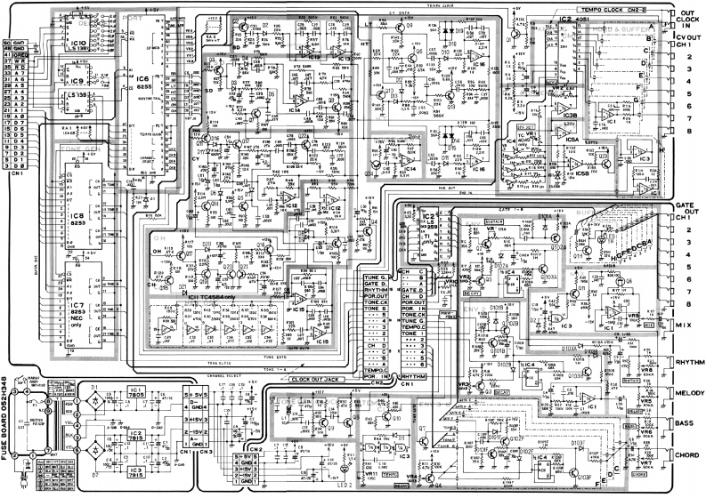 罗兰Roland-CMU-800-Compu-Synth-Schematic电器原理图